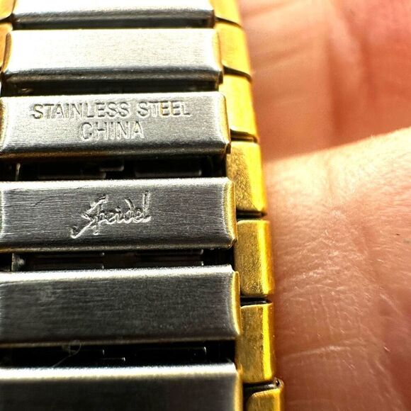 Spiedel gold tone expansion stretchy bracelet - Picture 8 of 9